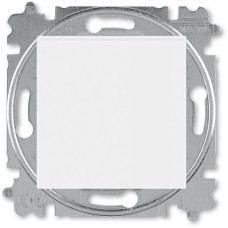 Выключатель одноклавишный ABB Levit белый / белый