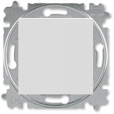 Переключатель одноклавишный ABB Levit серый / белый