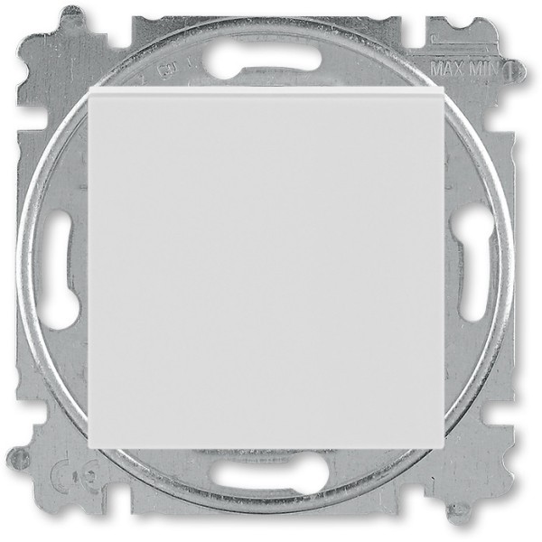 Переключатель одноклавишный ABB Levit серый / белый
