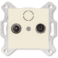 Розетка TV-R ABB Levit оконечная слоновая кость