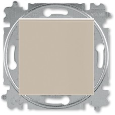 Переключатель одноклавишный ABB Levit макиато / белый