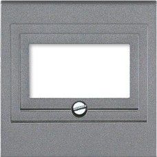 Накладка ABB Levit для розеток USB / HDMI / VGA сталь