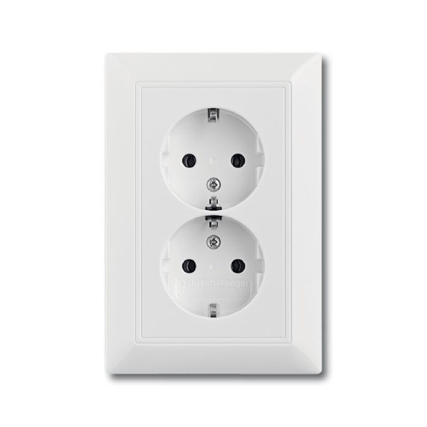Розетка двойная SCHUKO®, белый