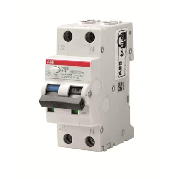 Дифф. авт. выключатель DS201 C6 AC30, 1P+N C 6A 30mA Icu=10kA 2M