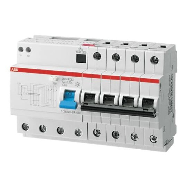 Дифф. авт. выключатель DS204 AC-C40/0.03, 4P C 40A 30mA Icu=10kA 6M