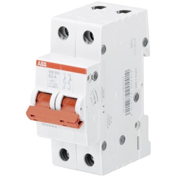 Выкл. нагрузки SHD202-25, 2P 25A Inc=10kA 2M