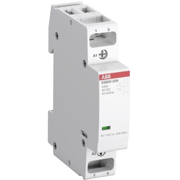 Контактор модульный ESB20-20N-06, 20A, 2NO, 230VAC/DC, 1M