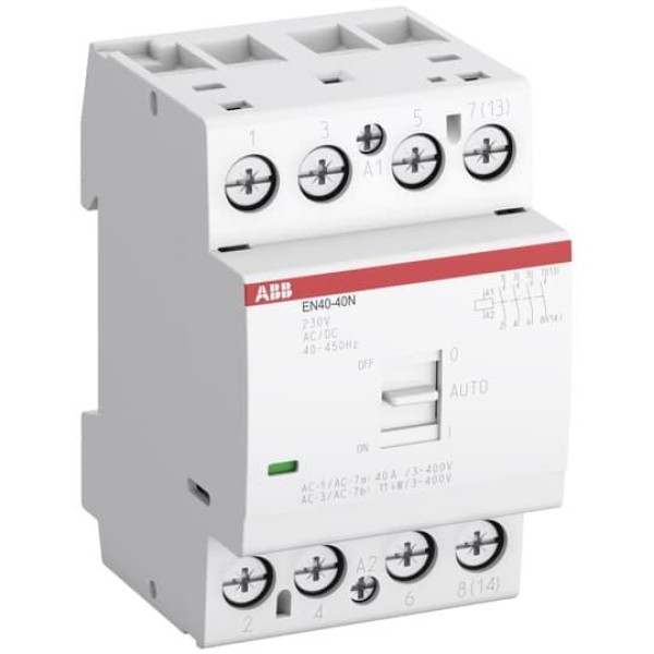 Контактор модульный EN40-20N-06, 40A, 2NO, 230VAC/DC, 3M, c рычагом управления