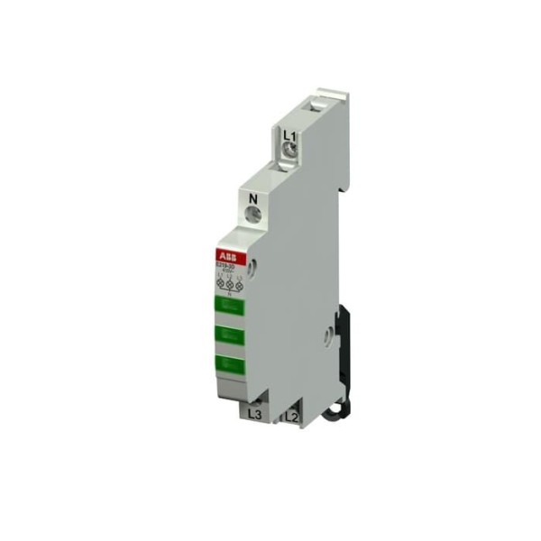 Индикатор E219-3D, 115_250VAC, 3 зеленых LED, 0,5M