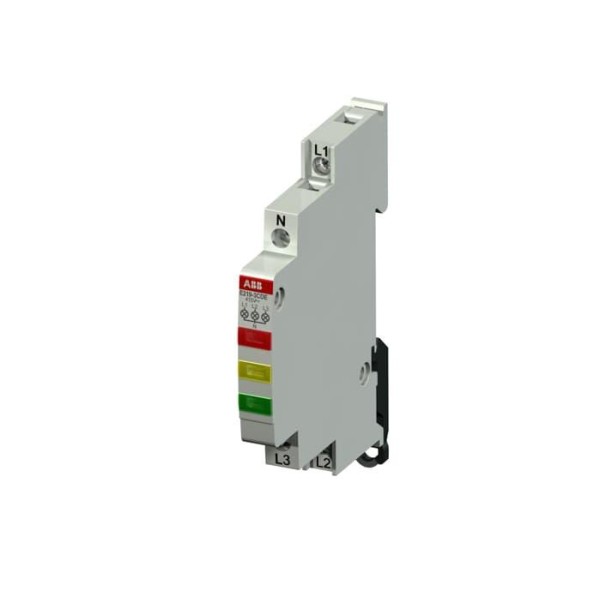 Индикатор E219-3EDC, 115_250VAC, 1 желтый + 1 зеленый + 1 красный LED, 0,5M