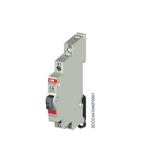 Кнопка E217-16-10C, 1NO, 16A(115_250VAC), без фикс., красный LED, 0,5M