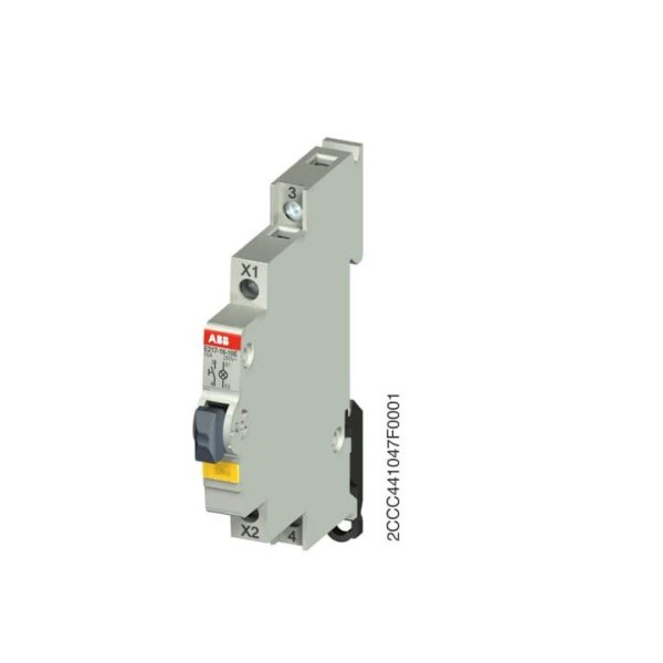 Кнопка E217-16-10E, 1NO, 16A(115_250VAC), без фикс., желтый LED, 0,5M