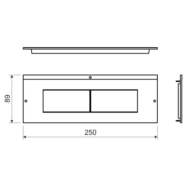 PP 80/45  LB Приборная рамка ПА KOPOS