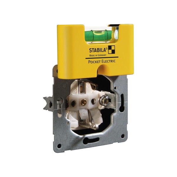 Пластиковый уровень STABILA Pocket Electric с чехлом для ремня