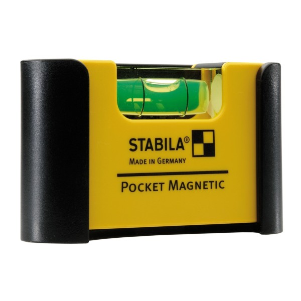 Пластиковый уровень STABILA Pocket PRO Magnetic с чехлом для ремня