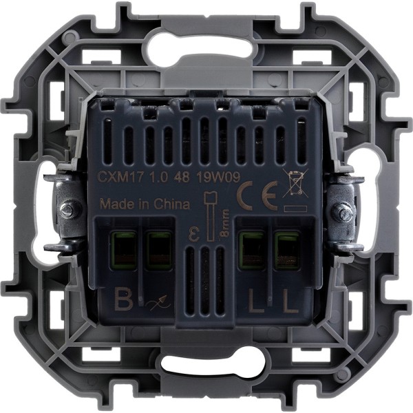 Inspiria - Светорегулятор поворотно-нажимной универсальный, 5–75 Вт для LED-ламп, 5–300 Вт для ламп