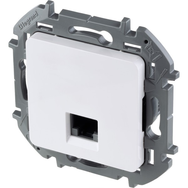 Inspiria - Розетка 1хRJ-45 UTP CAT6 (белый)