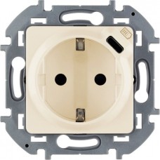 Inspiria - Розетка 2P+E нем. стд., с USB Type С, 1500mA - 5В (сл. кость)