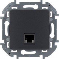 Inspiria - Розетка 1хRJ-45 UTP CAT6 (антрацит)