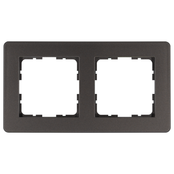 Рамка 2-кратная - G-Flex (мокко), артикул G1102Z