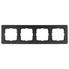 Рамка 4-кратная - G-Flex (антрацит), артикул G1104B