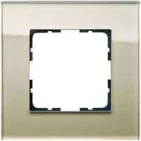 Рамка 1-кратная из стекла - G-Glass (шампань), артикул G1001GG