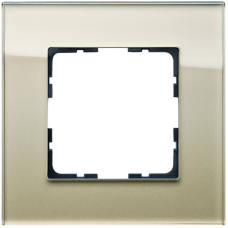 Рамка 1-кратная из стекла - G-Glass (шампань), артикул G1001GG