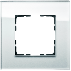 Рамка 1-кратная из стекла - G-Glass (белый), артикул G1001GW