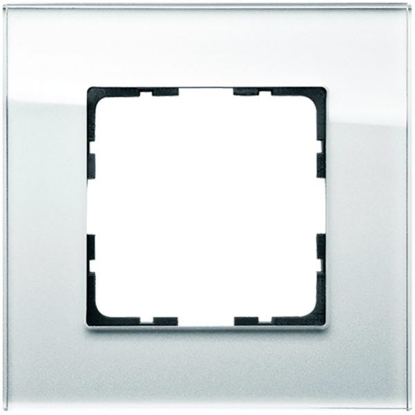 Рамка 1-кратная из стекла - G-Glass (белый), артикул G1001GW