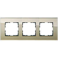 Рамка 3-кратная из стекла - G-Glass (шампань), артикул G1003GG