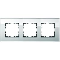Рамка 3-кратная из стекла - G-Glass (белый), артикул G1003GW