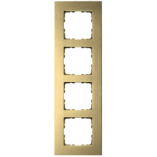 Рамка 4-кратная из алюминия - G-Metal (шампань), артикул G1004AG