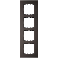Рамка 4-кратная из алюминия - G-Metal (коричневый), артикул G1004AZ