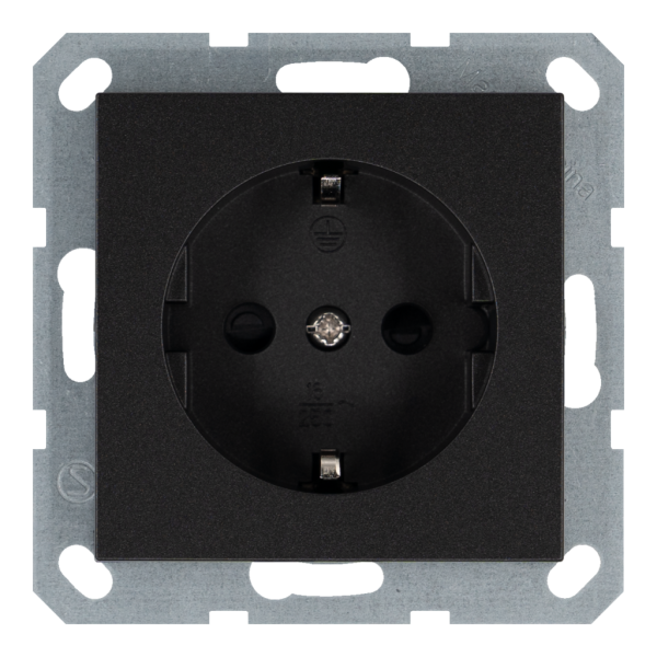 Розетка SCHUKO&reg; 16A со шторками - G (антрацит), артикул G5501B