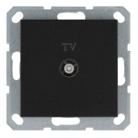 Розетка TV оконечная с накладкой - G (антрацит), артикул G6001B