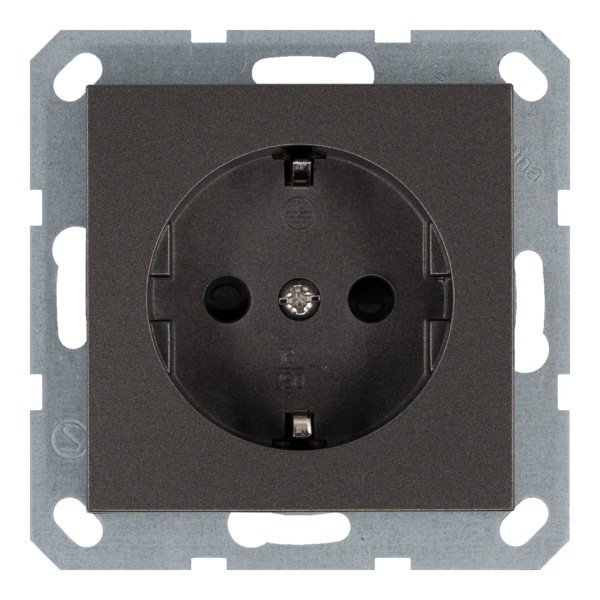 Розетка SCHUKO&reg; 16A со шторками - G (мокко), артикул G5501Z