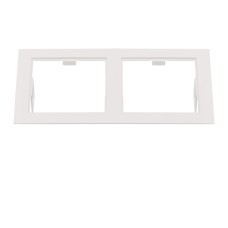 214526 Рамка DOMINO Double QUADRO MR16 БЕЛЫЙ (в комплекте)