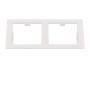 214526 Рамка DOMINO Double QUADRO MR16 БЕЛЫЙ (в комплекте)