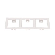 214536 Рамка DOMINO Triple QUADRO MR16 БЕЛЫЙ (в комплекте)
