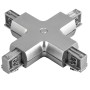 504149 Соединитель трековый трехфазный BARRA X-образный СЕРЫЙ