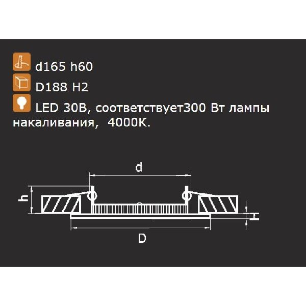 Точечный светильник Forto 223154