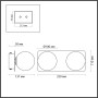 4596/7WL VINTAGE хром Бра IP44 LED 2*3.5W 4000K 220V BERTHA