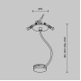 Коннектор питания встраиваемый Accessories for system Parity TRA130RWC-2B