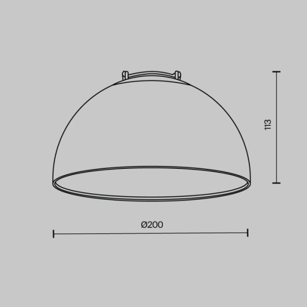 Трековый светильник Bowl TR126B-20W3K-B