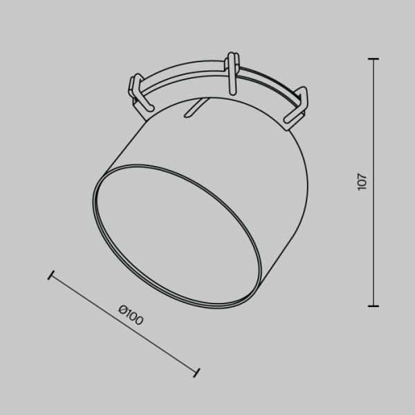 Трековый светильник Cup TR124B-12W4K-W