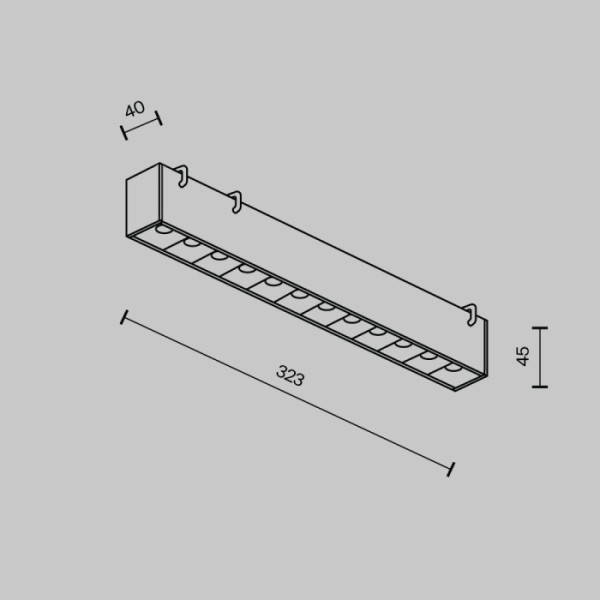 Трековый светильник Points TR128B-12W3K-M-B