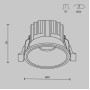 Точечный светильник Round DL058-7W3K-B