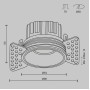 Точечный светильник Round DL058-7W3K-TRS-B