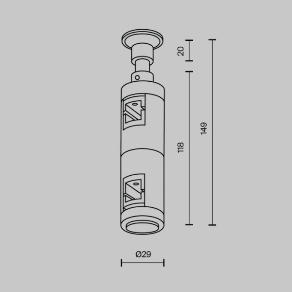 Крепление настенное Accessories for tracks Flarity TRA155CW-D1-BS