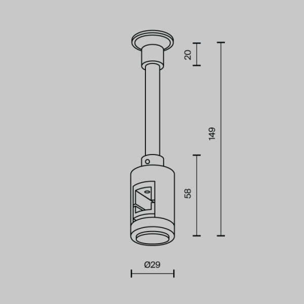 Крепление настенное Accessories for tracks Flarity TRA155CW-SL1-B